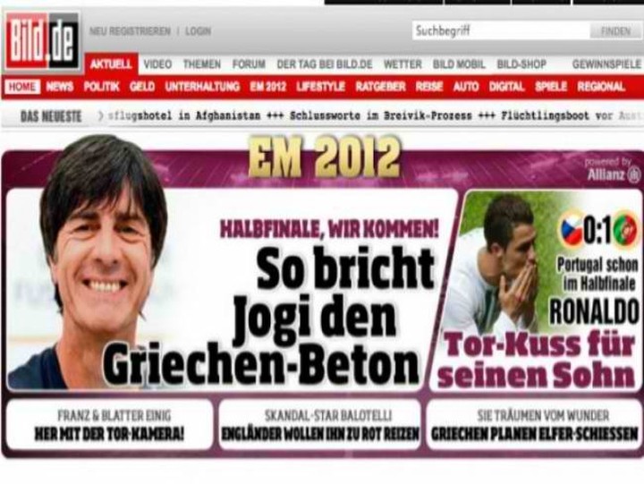 Bild: «Αντίο Έλληνες. Σήμερα δεν μπορούμε να σας σώσουμε»