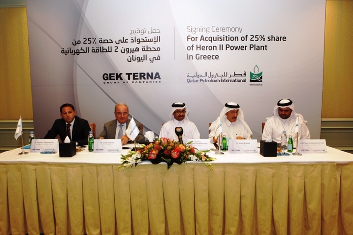 Στρατηγική συμφωνία της ΓΕΚ ΤΕΡΝΑ με την Qatar Petroleum