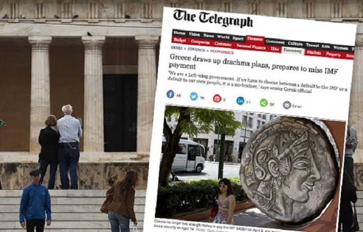 Telegraph:«Η Ελλάδα κάνει σχέδια δραχμής και ετοιμάζεται να μην πληρώσει το ΔΝΤ»