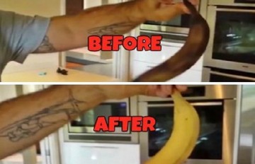 Δείτε πώς μπορείτε να... μεταμορφώσετε μια σάπια μπανάνα σε κατακίτρινη και φρέσκια!(BINTEO)