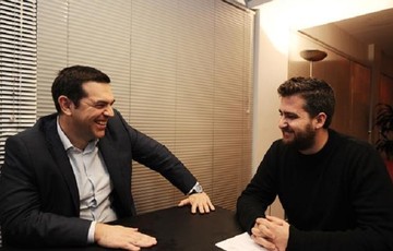Με τον νέο γραμματέα της Νεολαίας ΣΥΡΙΖΑ συναντήθηκε ο Τσίπρας