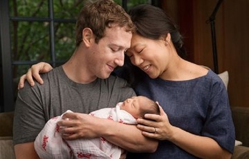 Ο Ζούκερμπεργκ έγινε πατέρας και χαρίζει τις μετοχές του στο Facebook