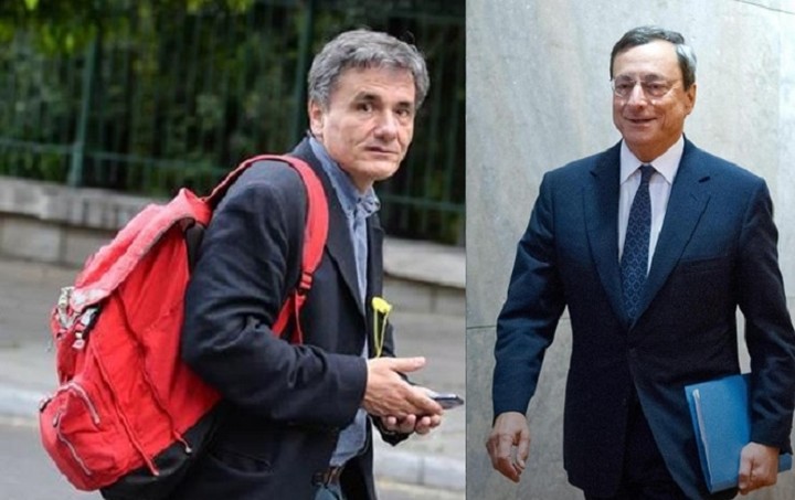 Συνάντηση Τσακαλώτου - Ντράγκι στο περιθώριο του Eurogroup