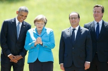Το προσφυγικό συζητήθηκε στην τηλεδιάσκεψη κορυφής Μέρκελ-Ομπάμα-Κάμερον-Ολάντ