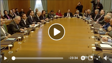 Ομιλία του πρωθυπουργού Αλέξη Τσίπρα στο υπουργικό συμβούλιο