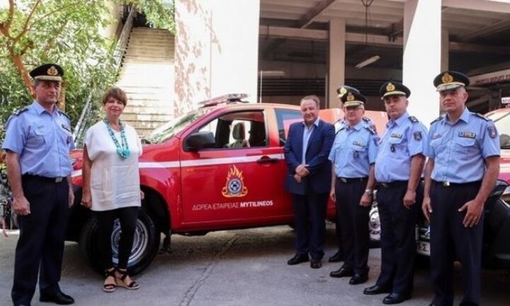 Δωρεά έξι πυροσβεστικών οχημάτων από τον όμιλο «Μυτιληναίος»