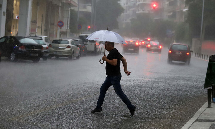 Ισχυρές βροχές & θυελλώδεις άνεμοι:Περιοχές με τα μεγαλύτερα ύψη βροχής-Οι συνθήκες στο οδικό δίκτυο