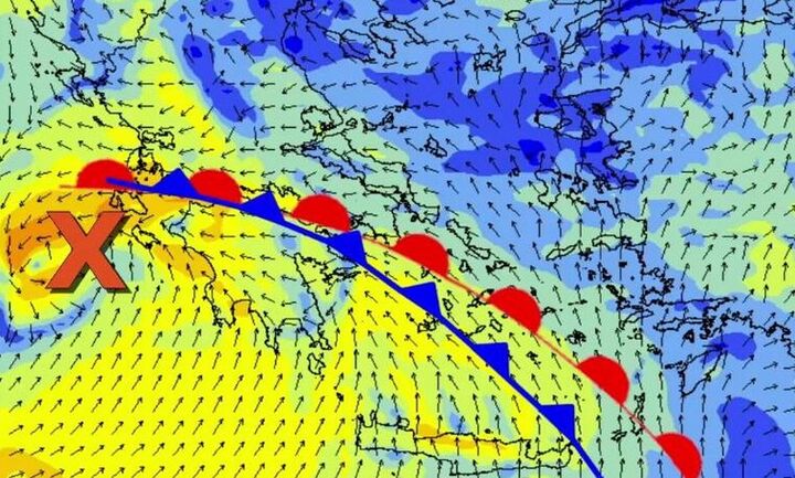 Μαρουσάκης: Τετάρτη-Πέμπτη θα πέσουν έως και 50 τόνοι βροχής-Η Αττική στο επίκεντρο της κακοκαιρίας