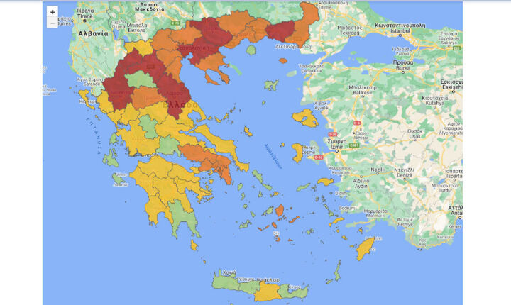 Στα «κόκκινα» η μισή χώρα - Επιπλέον μέτρα ανακοινώνονται σήμερα