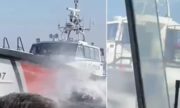 Τουρκική ακταιωρός: Λίγο έλειψε να εμβολίσει σκάφος του λιμενικού 