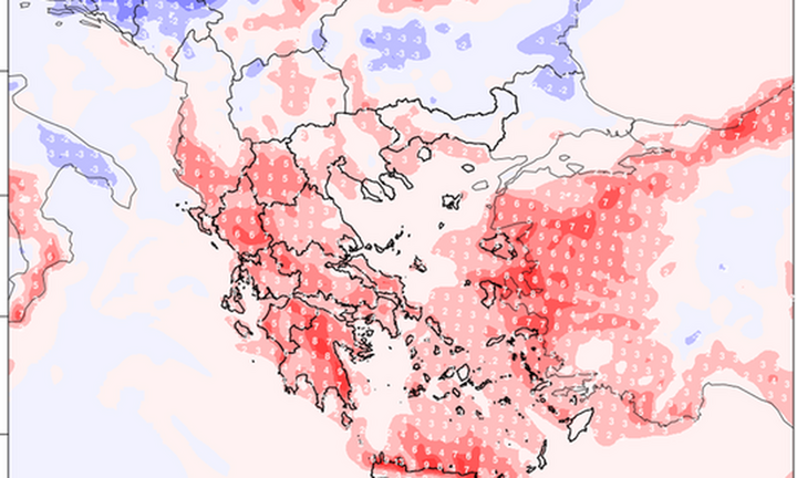 Σημαντική άνοδος της θερμοκρασίας στη Δυτική και Νότια Ελλάδα - Έντονη μεταφορά σκόνης 