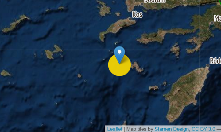 Σεισμική δόνηση 4.1 Ρίχτερ, 14 χιλιόμετρα νότια της Νισύρου