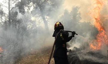  Πυροσβεστική: Οριοθετήθηκε η πυρκαγιά στο Καλαμάκι Κορινθίας