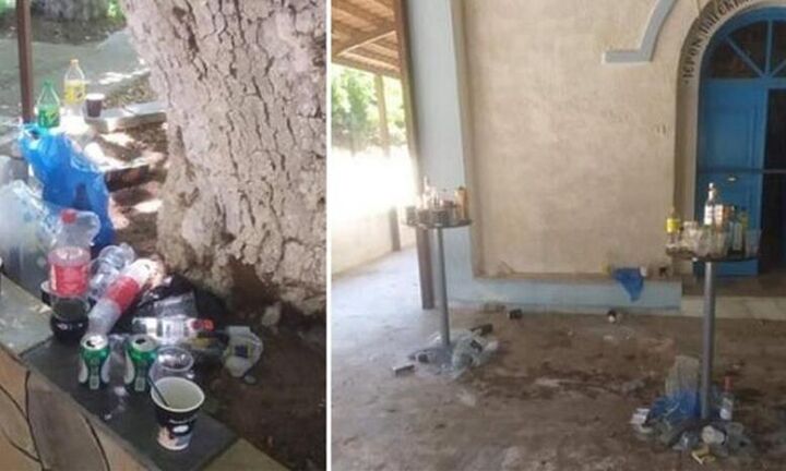 Κορονοπάρτι: Mετέτρεψαν το παρεκκλήσι σε μπαράκι! (εικόνες)