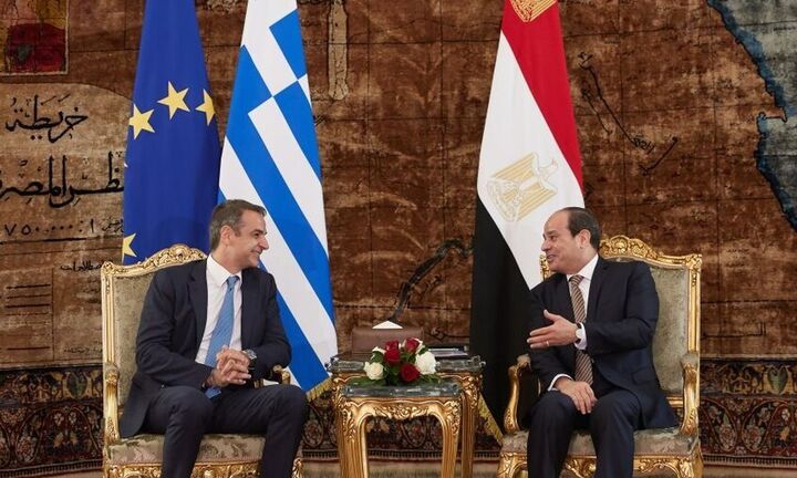 Ενδυναμώνεται η ελληνοαιγυπτιακή συνεργασία - Τι δήλωσαν Μητσοτάκης, Αλ Σίσι μετά τη συνάντηση τους 