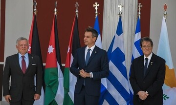 Κυρ. Μητσοτάκης: Δέσμευση Ελλάδας-Κύπρου-Ιορδανίας για ειρήνη, σταθερότητα και ευημερία στην περιοχή