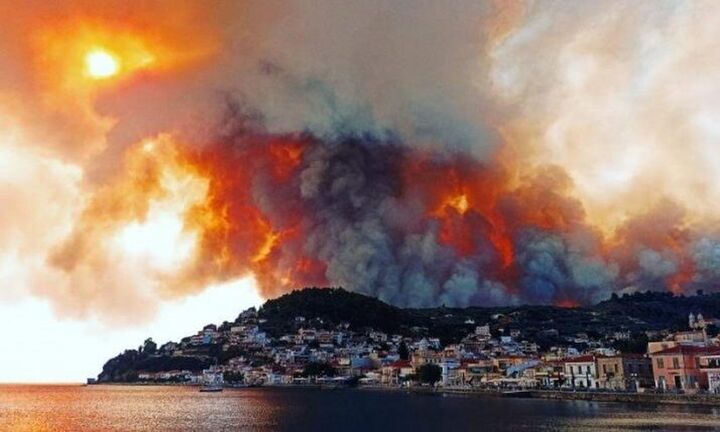 Δήμαρχος Μαντουδίου: Τεράστιο πύρινο μέτωπο - 10 οικισμοί έχουν εκκενωθεί