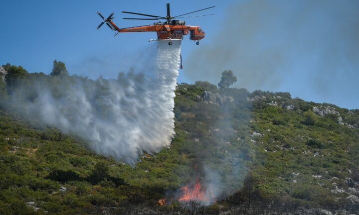 Έκτακτο - Πυρκαγιά στα Βίλια: Μήνυμα από το 112 για νέες εκκενώσεις  χωριών 