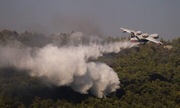 Πυρκαγιά στα Βίλια: Βελτιωμένη εικόνα από το πύρινο μέτωπο - Αναζωπυρώσεις στο Λαύριο