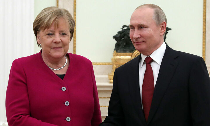  Συνομιλίες Πούτιν  και Μέρκελ στην Μόσχα   