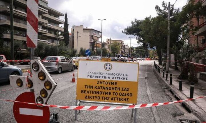  Χαλάνδρι: Στην κυκλοφορία και πάλι το τμήμα της οδού Παπανικολή μετά τη καθίζηση