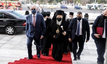 Τη Βουλή των Ελλήνων επισκέφθηκε ο Οικουμενικός Πατριάρχης Βαρθολομαίος