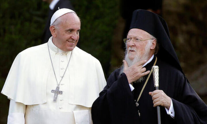Πάπας Φραγκίσκος σε Οικ. Πατριάρχη Βαρθολομαίο: Καθολικοί και Ορθόδοξοι να συνεργαστούν περισσότερο