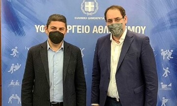 Σύμβαση για το Στάδιο Ανωγείων υπέγραψαν Αυγενάκης και Κεφαλογιάννης