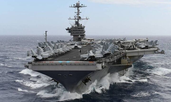 Στη Σούδα το θηριώδες αεροπλανοφόρο USS «Harry S. Truman»  (pic & vid)