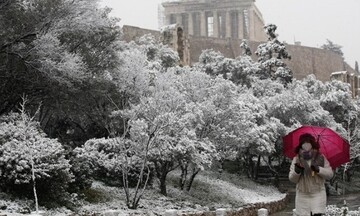 Παγετός στο μεγαλύτερο μέρος της Αττικής, συμπεριλαμβανομένου του κέντρου της Αθήνας