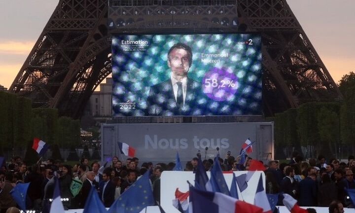 Ο Εμανουέλ Μακρόν μεγάλος νικητής των προεδρικών εκλογών στη Γαλλία