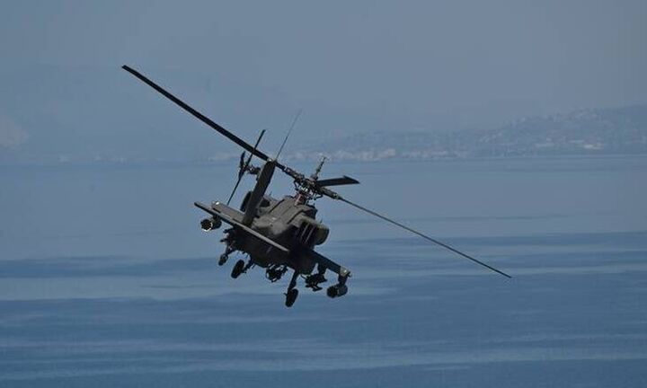 Αναγκαστική προσγείωση ελικοπτέρου Apache στην Εύβοια