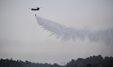 Φωτιά σε δασική έκταση στην Κόρινθο - Κινητοποιήθηκαν επίγειες και εναέριες δυνάμεις