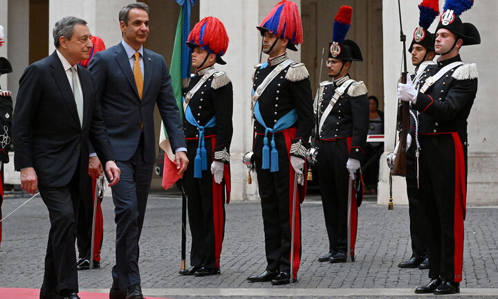 Οικονομία Ουκρανία και φυσικό αέριο συζήτησαν Ντράγκι - Μητσοτάκης