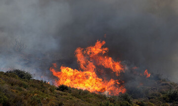 Φωτιά στο Σχηματάρι: Εντολή εκκένωσης σε οικισμό στο Δήλεσι