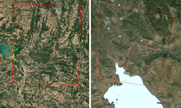 Ενεργοποιήθηκε η υπηρεσία Copernicus για τις πυρκαγιές σε Αχαΐα και Φωκίδα