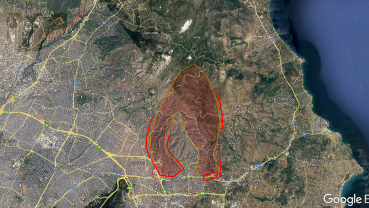 Μάχη με τις φλόγες-Μέτωπα σε Παλλήνη, Ανθούσα, Πεντέλη, Ντράφι και Γέρακα