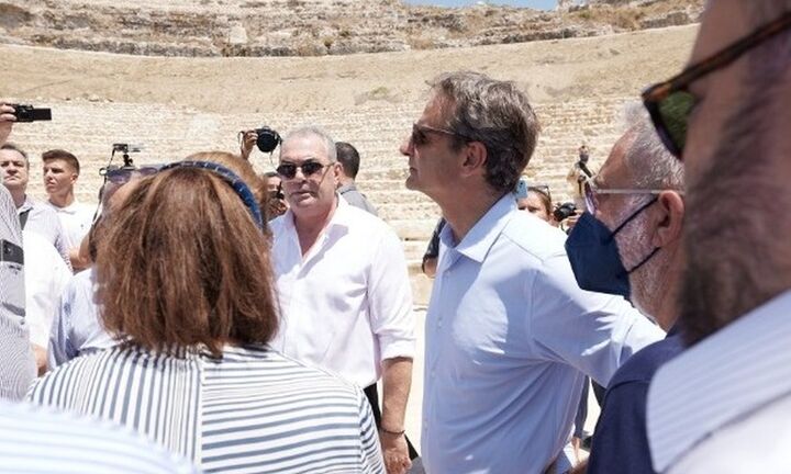 Επίσκεψη του πρωθυπουργού στον αρχαιολογικό χώρο της Νικόπολης