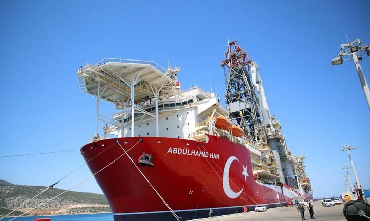 Βόρεια της Κύπρου το τουρκικό γεωτρύπανο «Αμπντούλ Χαμίτ Χαν» - Δείτε που είναι τώρα (pic)