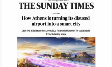 The Sunday Times: Πώς η Αθήνα μετατρέπει το εγκαταλειμμένο της αεροδρόμιο σε μια έξυπνη πόλη
