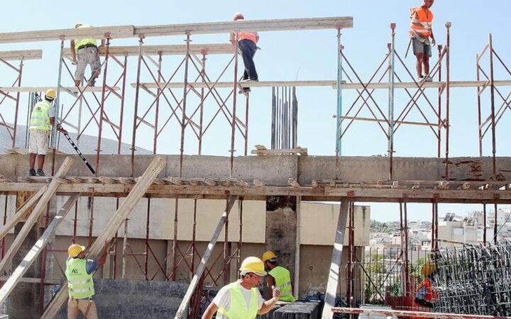 Αύξηση 11,5%, σημείωσαν οι τιμές στα οικοδομικά υλικά τον Ιανουάριο