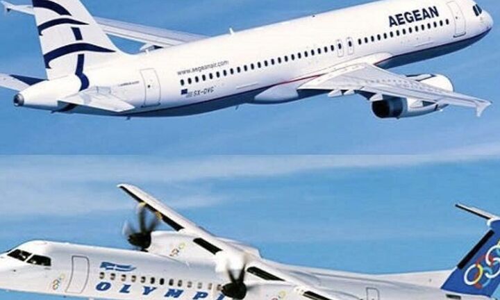 Ακυρώσεις πτήσεων από AEGEAN και η Olympic Air την Πέμπτη 16/3 λόγω απεργίας των ελεγκτών