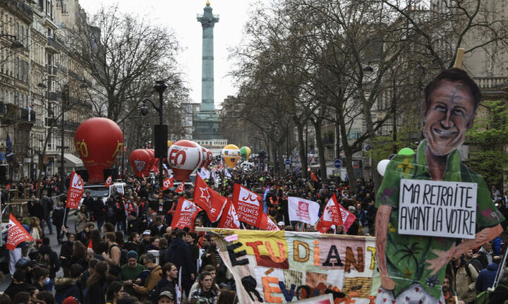 Γαλλία: Λαϊκή οργή κατά του Μακρόν για το συνταξιοδοτικό - Πάνω από 200 διαδηλώσεις σε όλη τη χώρα