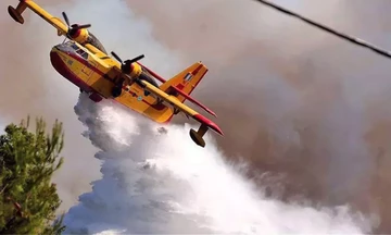 Συντριβή Canadair στην Κάρυστο - Πραγματοποιούσε ρίψεις σε δύσβατο σημείο