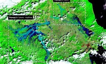 Meteo: Δορυφορική απεικόνιση των πλημμυρισμένων περιοχών – Κατακλυσμένες από νερό  