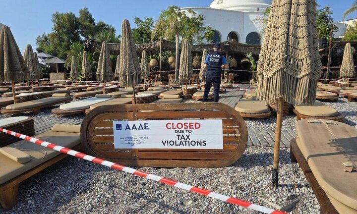 Λουκέτο και πρόστιμο σε γνωστό beach restaurant της Ρόδου λόγω φοροδιαφυγής